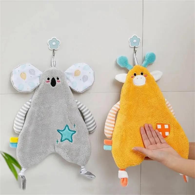 

Cartoon Penguin Hand Towel Home Absorbent Soft Coral Fleece Bath Towels Kitchen Microfiber Quick Dry Cleaning Wipe Dishcloths