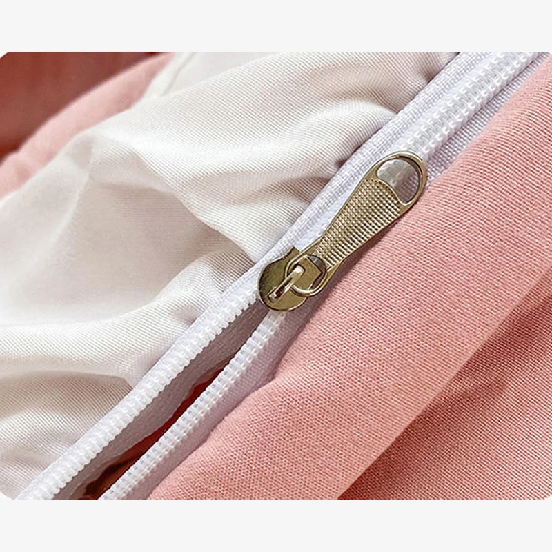 Пододеяльник WOSTAR с плиссированным пододеяльником розовым зажимом для двух пар