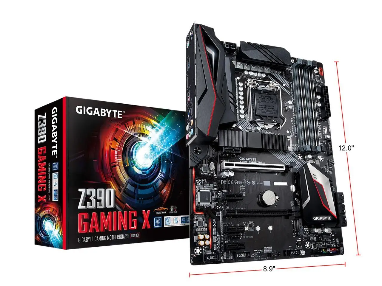 

GIGABYTE Z390 GAMING X LGA 1151 (300 Series) Intel Z390 HDMI SATA 6Gb/s USB 3.1 ATX Intel Motherboard