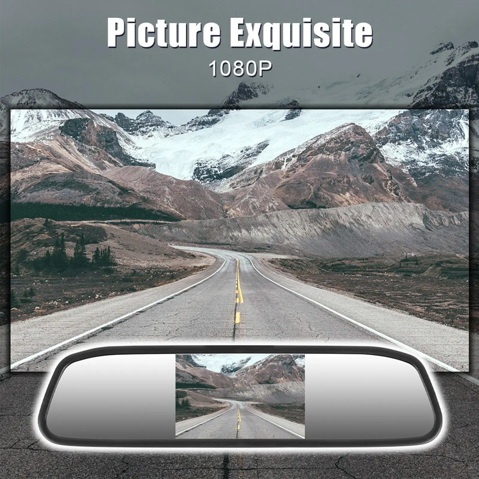 

Зеркало заднего вида автомобильное с цветным ЖК-дисплеем 4,3/5 дюймов