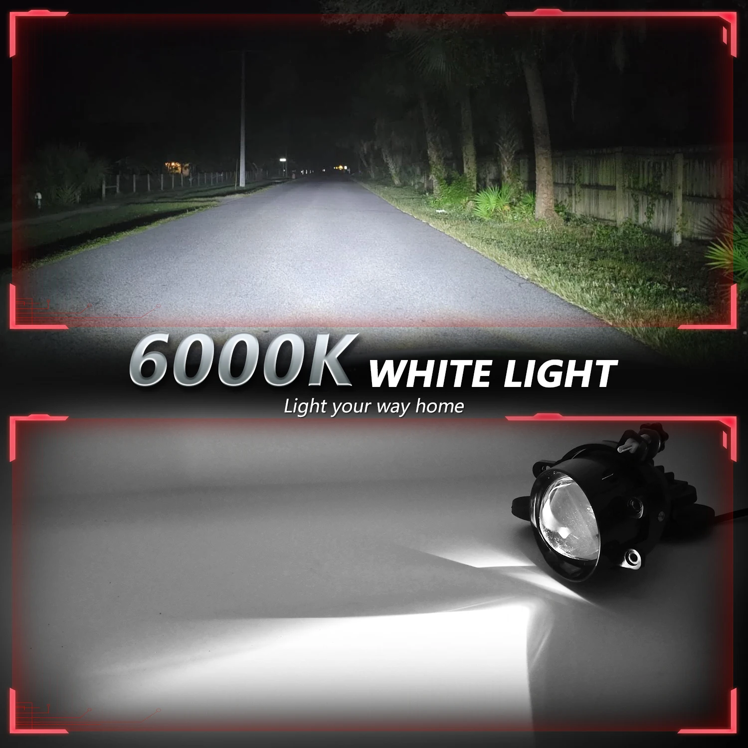Фото EAGLEVISION Светодиодные лампы для фар 1200W (белый/желтый свет), биксеноновые HID лампы ближнего/дальнего света для противотуманных фар Nissan и ярких противотуманных фар Toyota №3