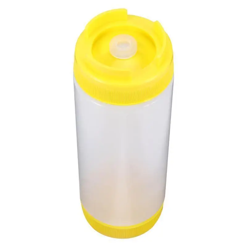 

1pc Plastic Sauce Bottles Two-Headed Squeeze Bottles Tomato Catchup Dispenser Salad Sauce Squeezer