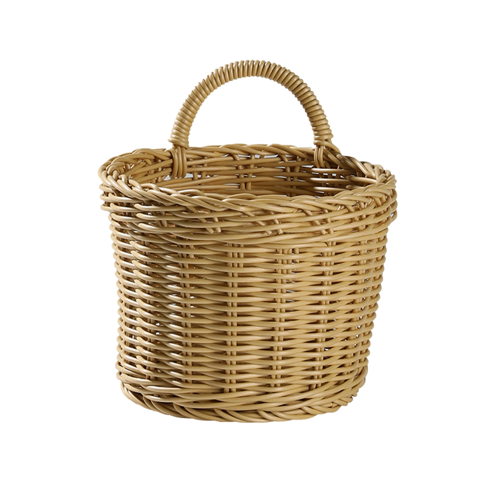 

Living Room With Handle Kitchen Sunglasses Woven Keys Organizer Wall Hanging Decoration Round Storage Basket Home Bathroom