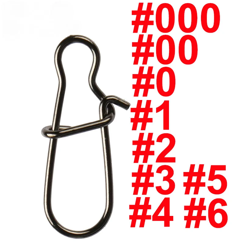 

100 pcs Stainless Steel Fishing Snap Hooked Snap Pin Fastlock Clip Accessories Tackle for Barrel Swivel Lure hook