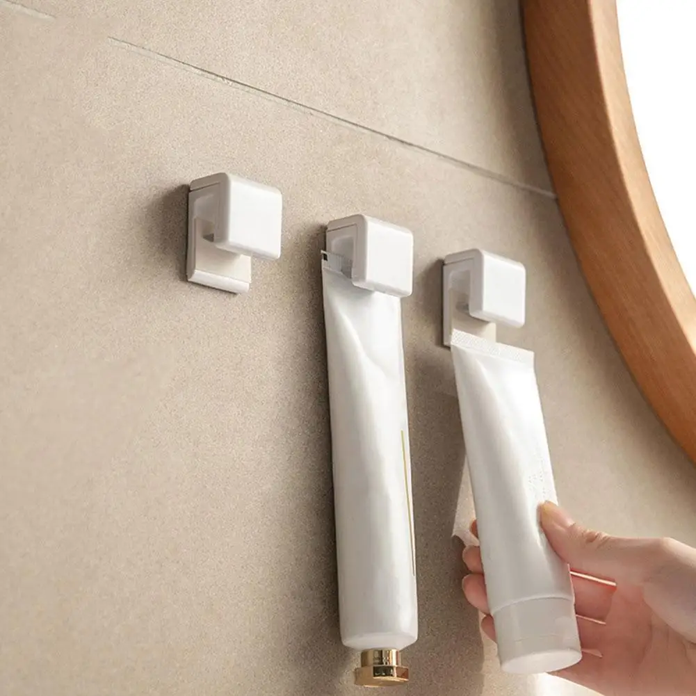 

Мощный клей, бесшовный крючок-зажим для ванной комнаты, для очистки лица, зубной пасты, полотенец, ключей, для дома, кухни, ванной комнаты, орг...