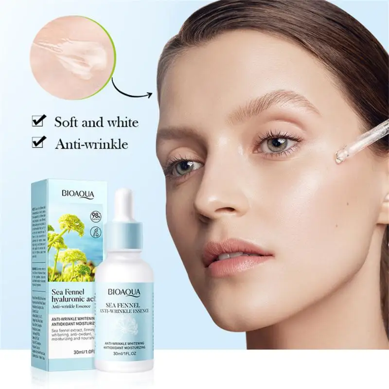 

30ml Sea Fennel Face Serum Hyaluronic Acid Hydrating Essence Firming Skin Nourishing Relieve Dryness Essence Cosmetics Makeup