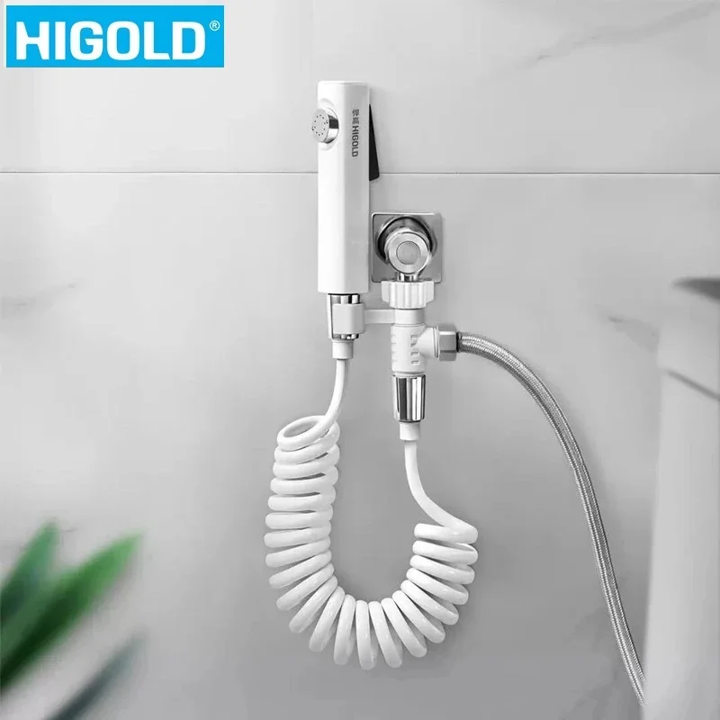 

Youpin HIGOLD Handheld Spray Gun Toilet Kitchen Pressurized Flusher Strong Flushing 2M Telescopic Handheld Bidet Sprayer For Mi