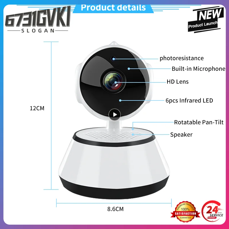 

Home Security Cctv Voice Alarm Infrared Smart Wifi Camera For Ios Android Surveillance Camera Picture Push Wireless Ip Camera
