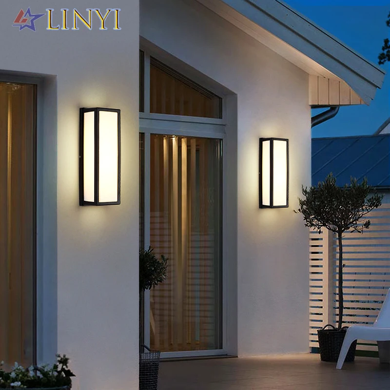 

Modern 18W LED Outdoor Wall Light LED Aluminum Wall Lamp Waterproof Garden Porch Patio Aside Front Door Sconce Wall Lighting