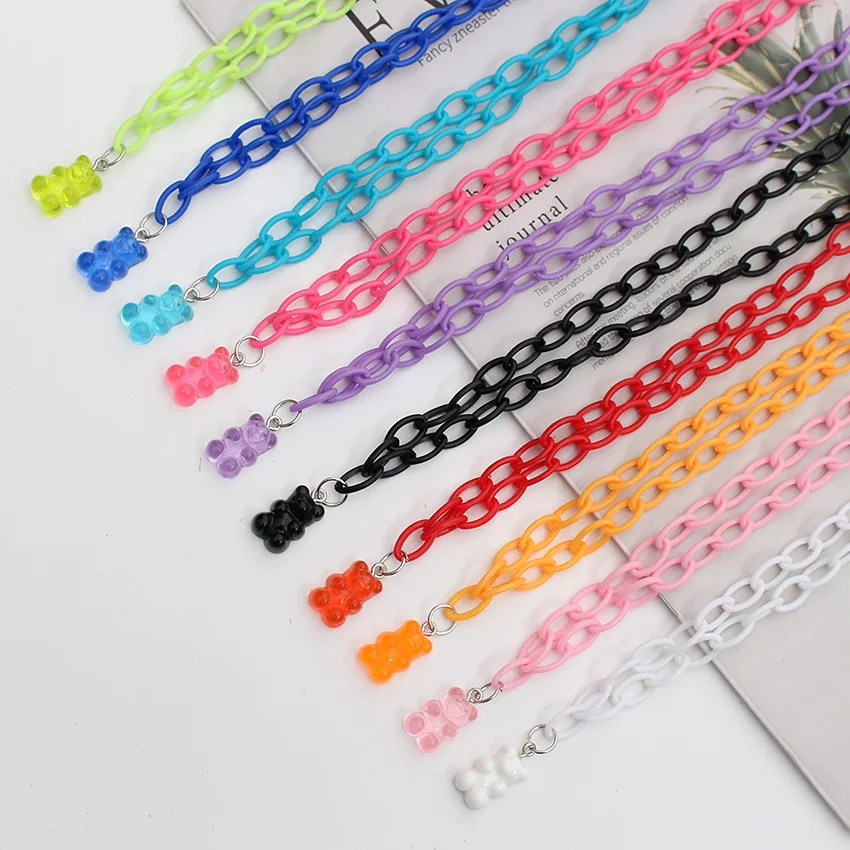 Женское ожерелье с кулоном в виде медведя