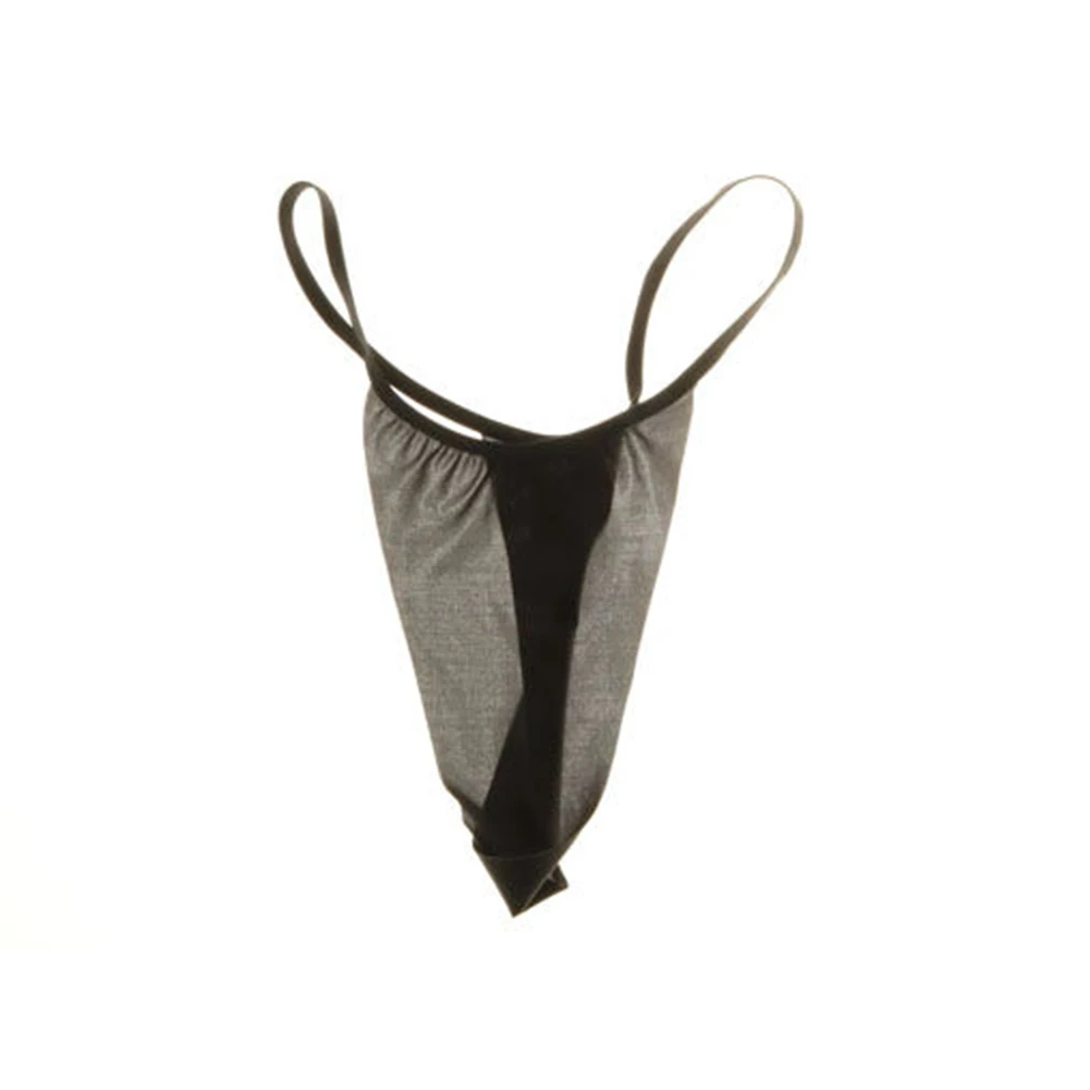 

Sexy Men Ice Silk Briefs Low Rise Thong G-String Mini Underwear Sissy Underpants Lingerie Breathable Bikini Exotic Panty S-2XL