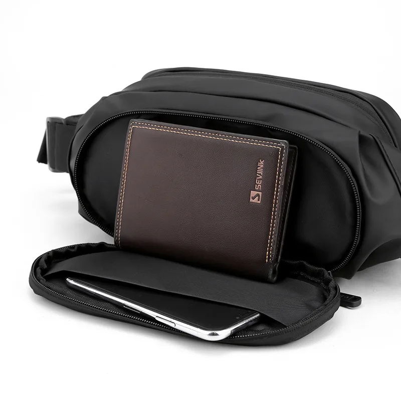 Nylon Men Waist Belt Bag Sling Rucksack Chest Bag Satchel Travel Military Waterproof Cross Body Messenger Bum Hip Fanny Pack