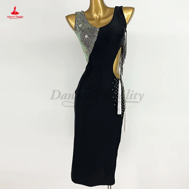 

latin dance performance dress customzied for children adult rumba chacha tango dance competiton closthes latin dancing dresses