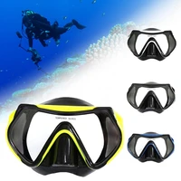 wholesale adult tempered glass lens anti fog swimming snorkeling spearfishing scubas mask diving goggles diving equipment