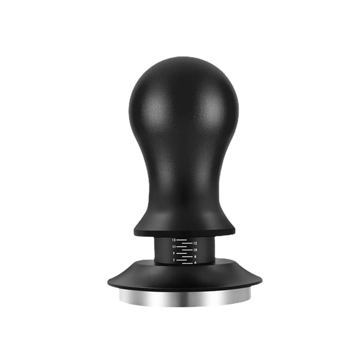 

58mm Coffee Tamper Adjustable Depth with Scale Espresso Springs Calibrated Tamping Coffee Distributor