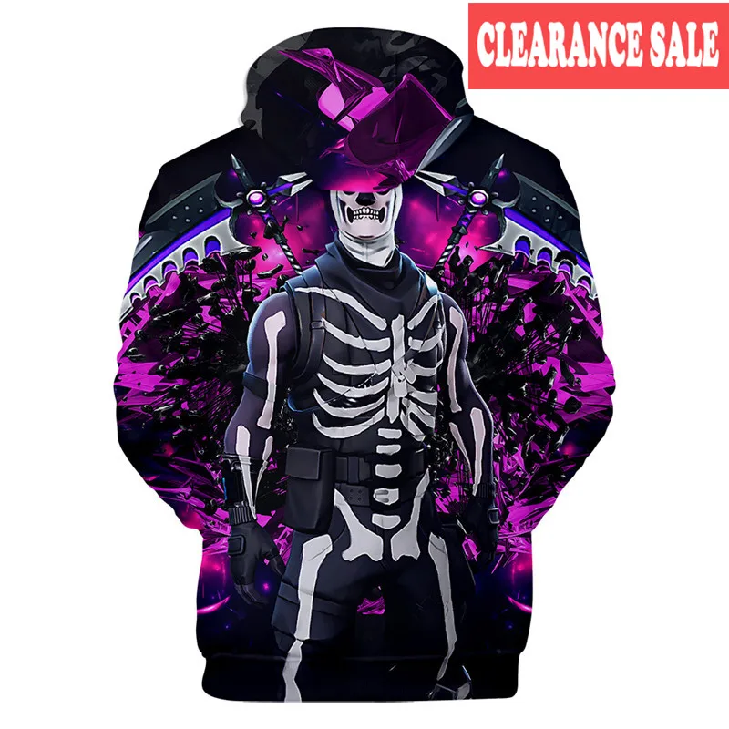 Толстовка с капюшоном для мальчиков/девочек 3-14 лет 3D принтом игровой