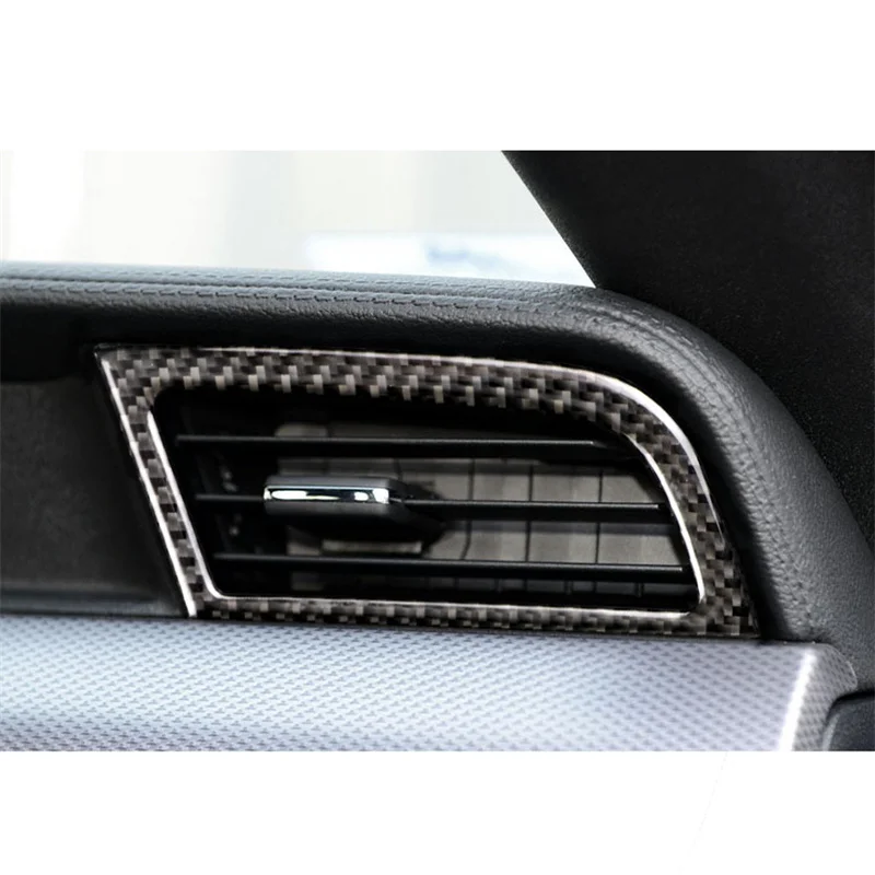 

Carbon Fiber Dashboard Air Conditioner Outlet Vent Sticker Decal for Ford Mustang 2015 2016 2017 2018 2019 2020 Car Accessories