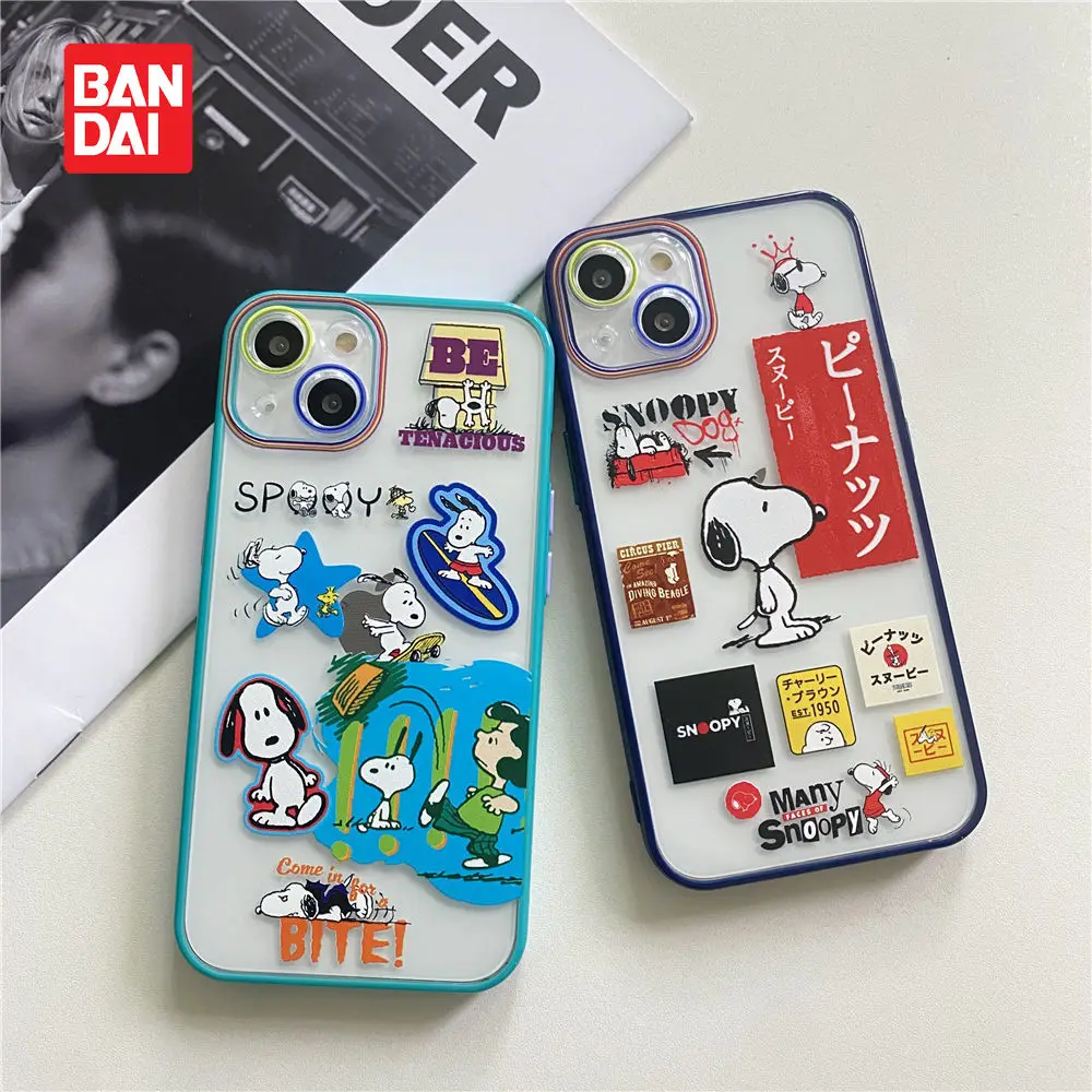 

Bandai Disney Clear Case for iPhone 13 13Pro 12 12Pro 11 Pro X XS Max XR 7 8 Plus Kawaii Phone Back Cover Cartoon Fundas Shell