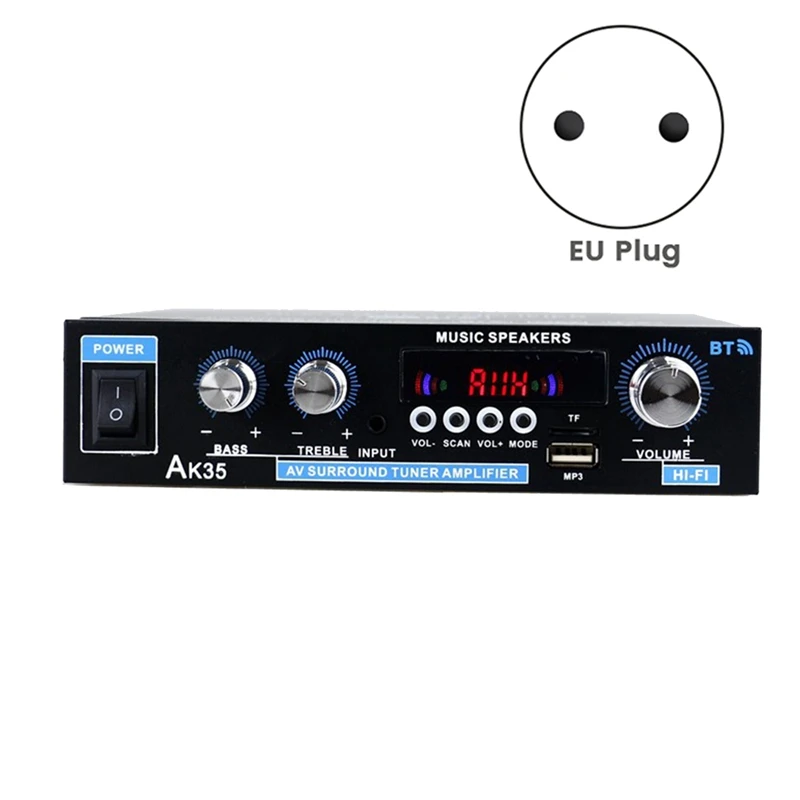 AK35 цифровой усилитель мощности 2-канальный общие автомобильные аксессуары