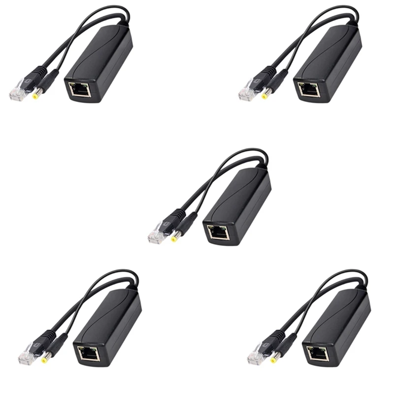 

Лучшие предложения 5X PS5712TG Gigabit Power Over Ethernet сплиттер 10/100/1000 Мбит/с RJ45 поддержка IEEE802.3 Af/At(30 Вт) Poe сплиттер