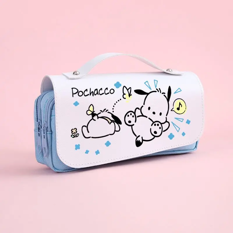 

Sanrio Pu Large Capacity Pencil Case Kawaii Pochacco Student School Supplies Pencils Bag Pen Pouch Pen Case Stationery Wholesale