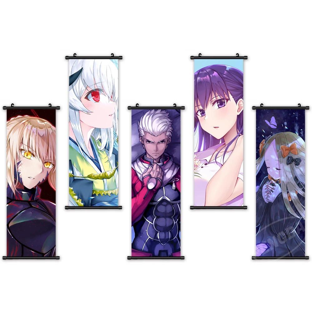 

Wall Art Grand Order Canvas Pictures Character Modern Painting Print Japan Anime Poster Plastic Fate Hanging Scrolls Home Decor