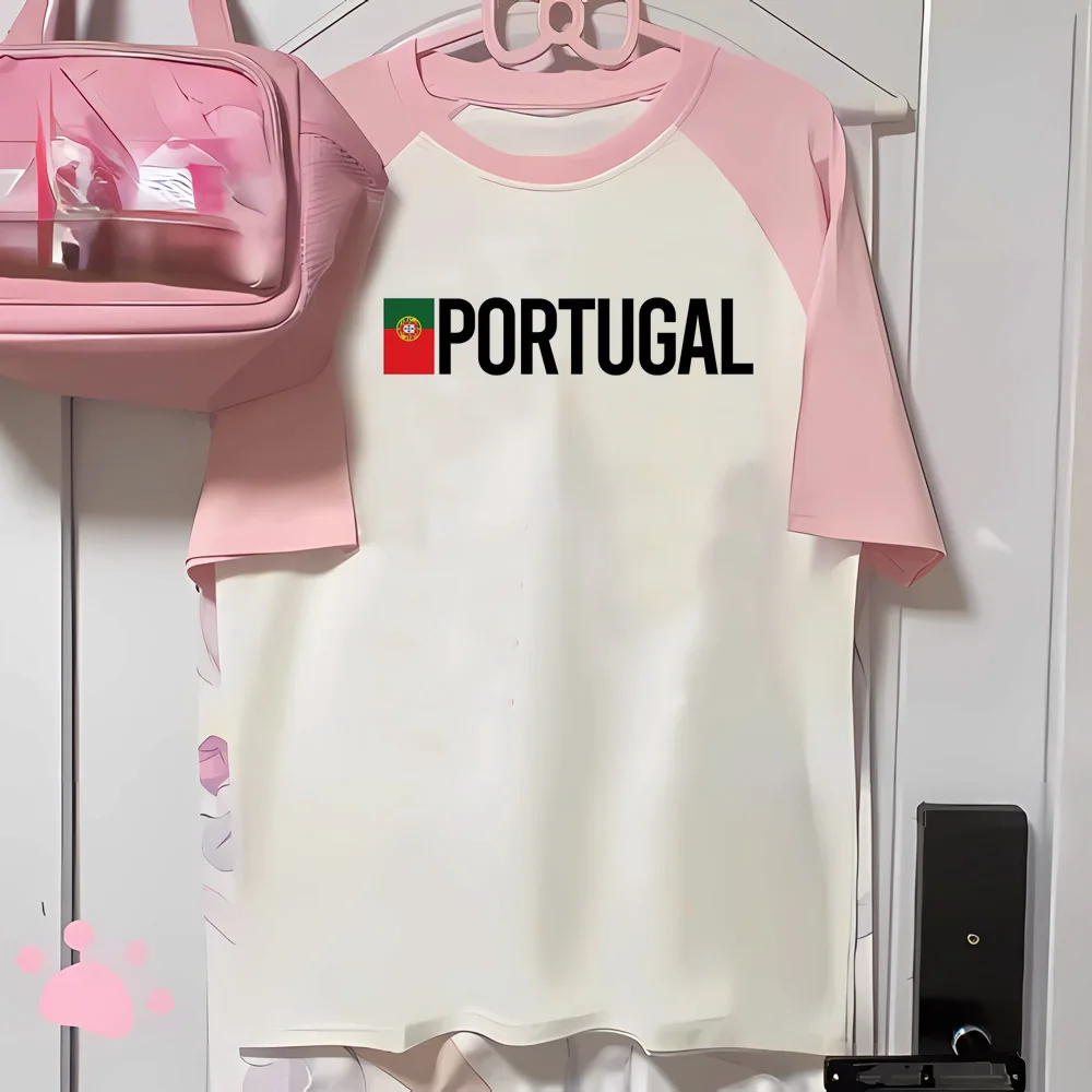Футболки Португалия женская футболка с рисунком уличная одежда в стиле