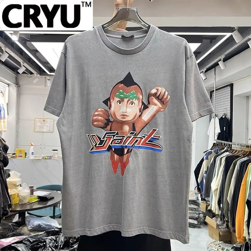 

CRYU Cartoon print shirt