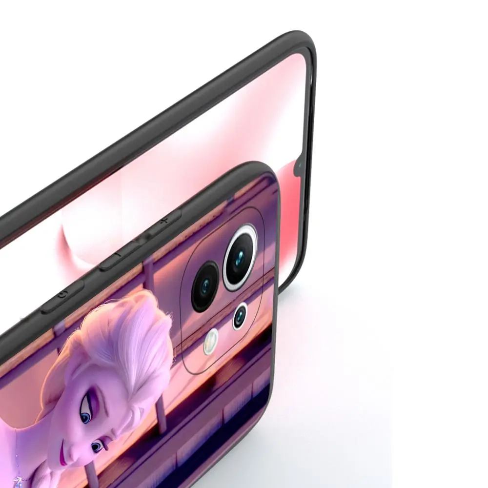 Силиконовый чехол принцессы Эльзы Анны для Xiaomi Mi 12 10 10T Pro 5G 12X 11 Note 8 A2 Lite 9 SE 9T CC9E