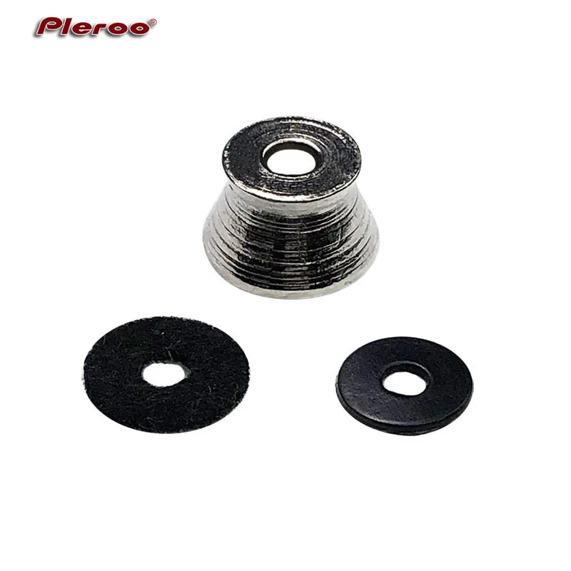 

10pcsNP500203 guitar parts 5pcs/pack round guitar cup jack plate chrome color guitar jack socket