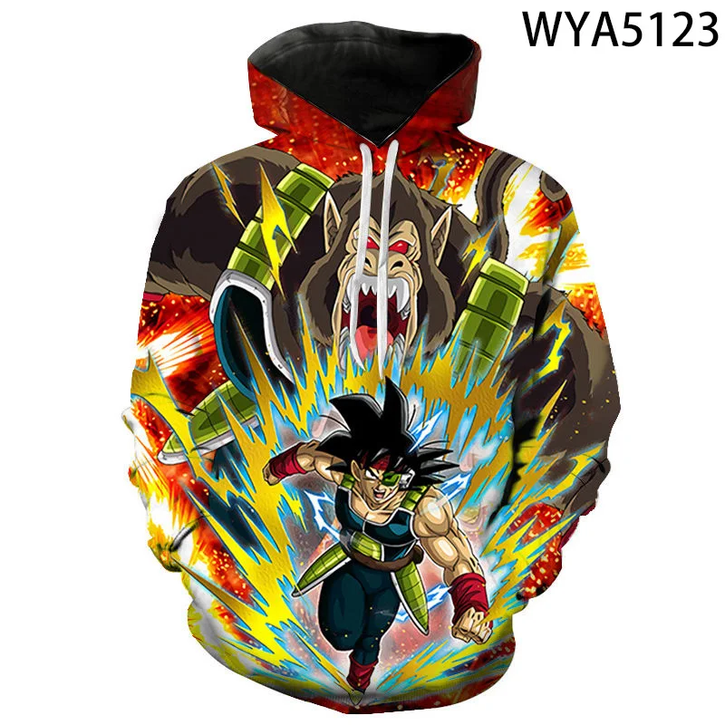 

New Casual Anime Hoodies Dragon Fashion Men Women Children DBZ 3D Print Sweatshirts Streetwear Boy Girl Kids Cool Pullover Tops
