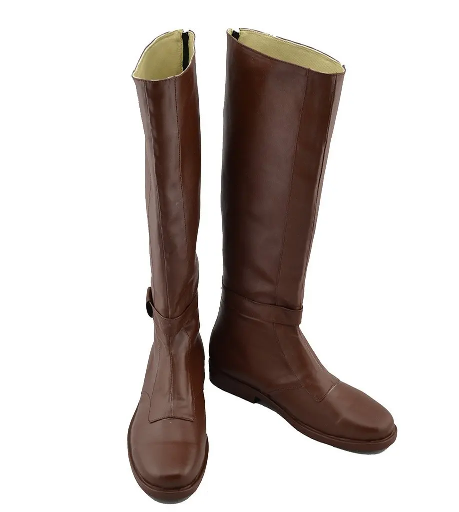 Взрослые джедаи косплей ботинки Оби из искусственной кожи обувь стандартной