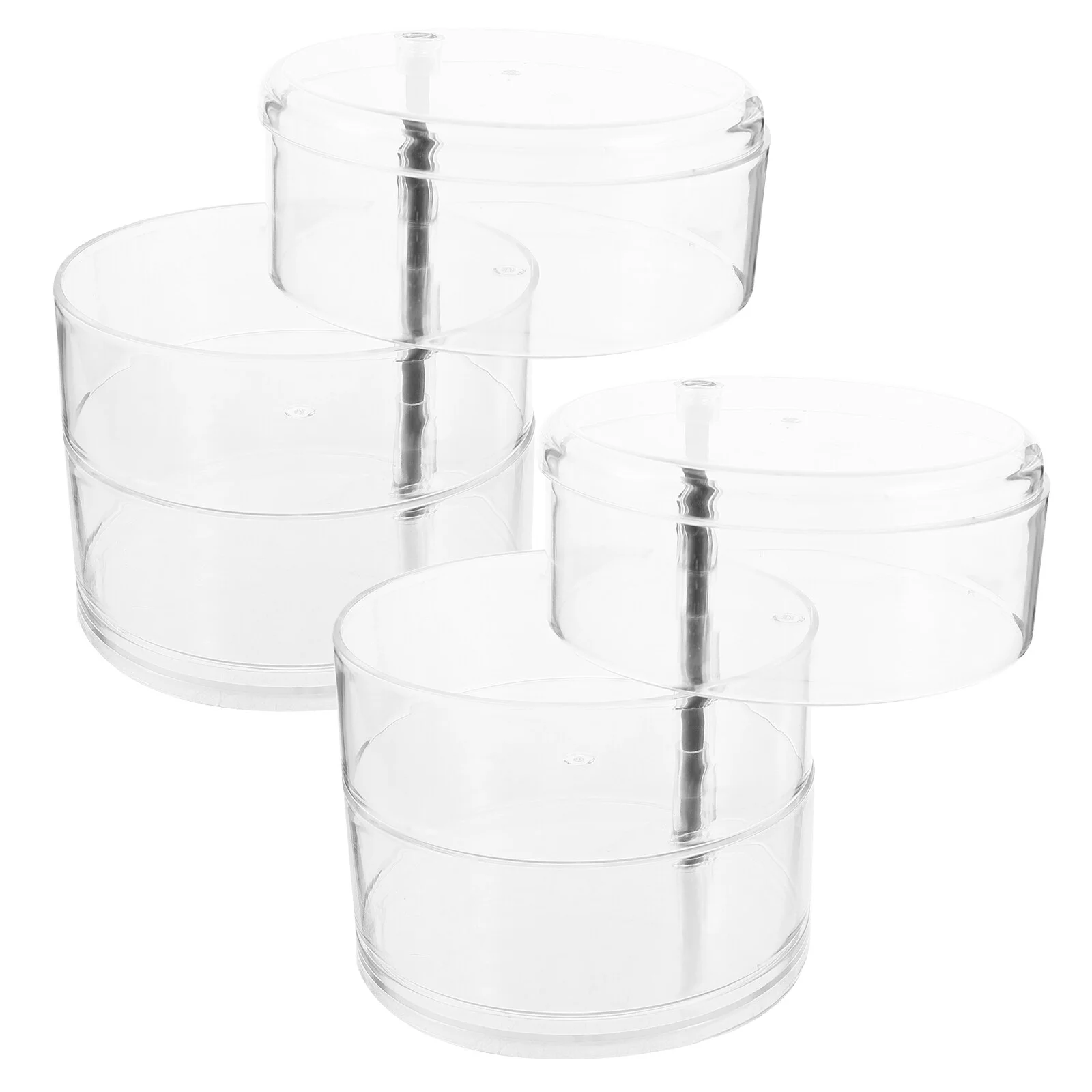 

2 Pcs Jewelry Organizer Stand Electrical Cord Management Storage Rack Plastic Case Child