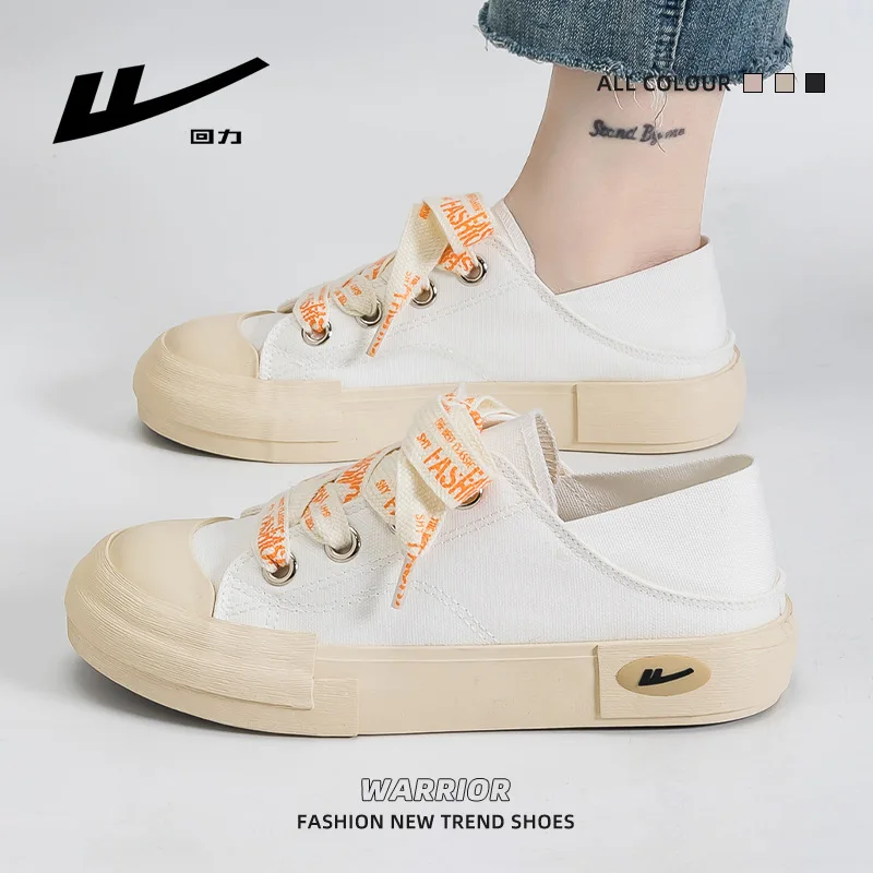 Холщовые кроссовки WARRIOR женские повседневная Нескользящая удобная обувь для