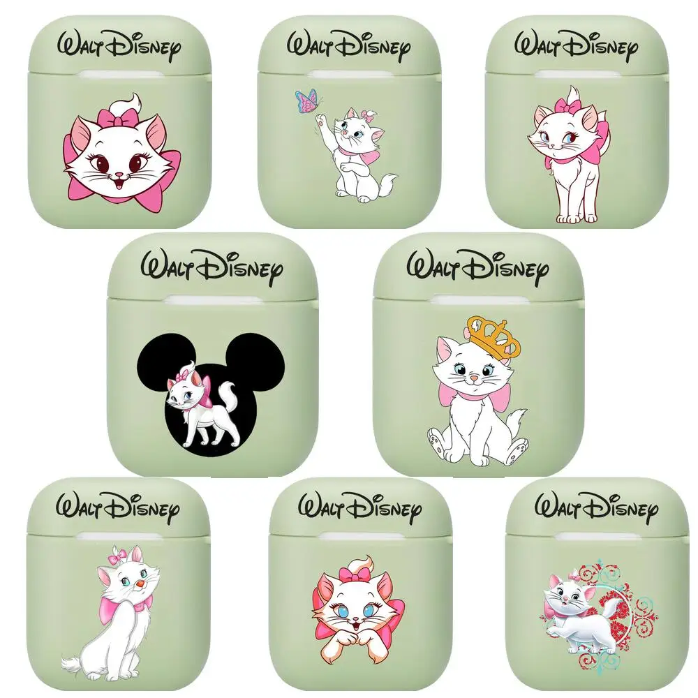 

Disney Mary Cat Soft Silicone Cases For Apple Airpods 1/2 Protective Case Bluetooth Wireless Earphone Cover For Apple Air Pods