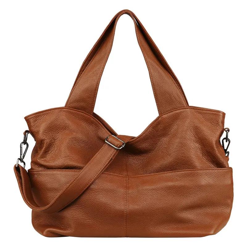 

Genuine leather women's bags New women's bags Personalized single shoulder handbag Large capacity fashionable cowhide bag