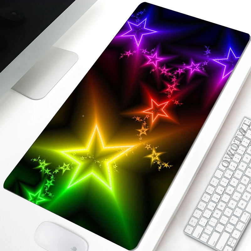 

Mousepad Computer Custom Mouse Mat keyboard pad Desk Mats Rainbow Pastel Watercolor Carpet Gamer Office Soft Laptop Table Mat