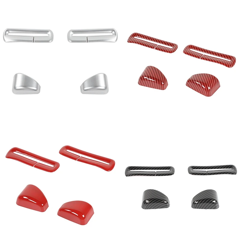 

Seat Safety Belt Button Decor Cover Trim Kit For Dodge Charger 2011-2020 Car Accessories