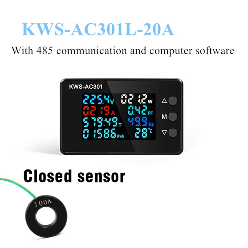 

Meter Voltmeter Spare Parts Temperature Sensor 0-100A AC 50-300V AC301L