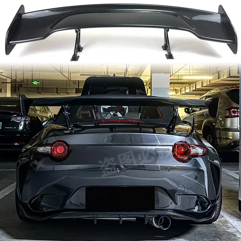 Подходит для Mazda Miata MX5 GT 2009-2024 годов, задний спойлер багажника, крыло, комплект кузова из углеродного волокна, аксессуары для задней двери автомобиля
