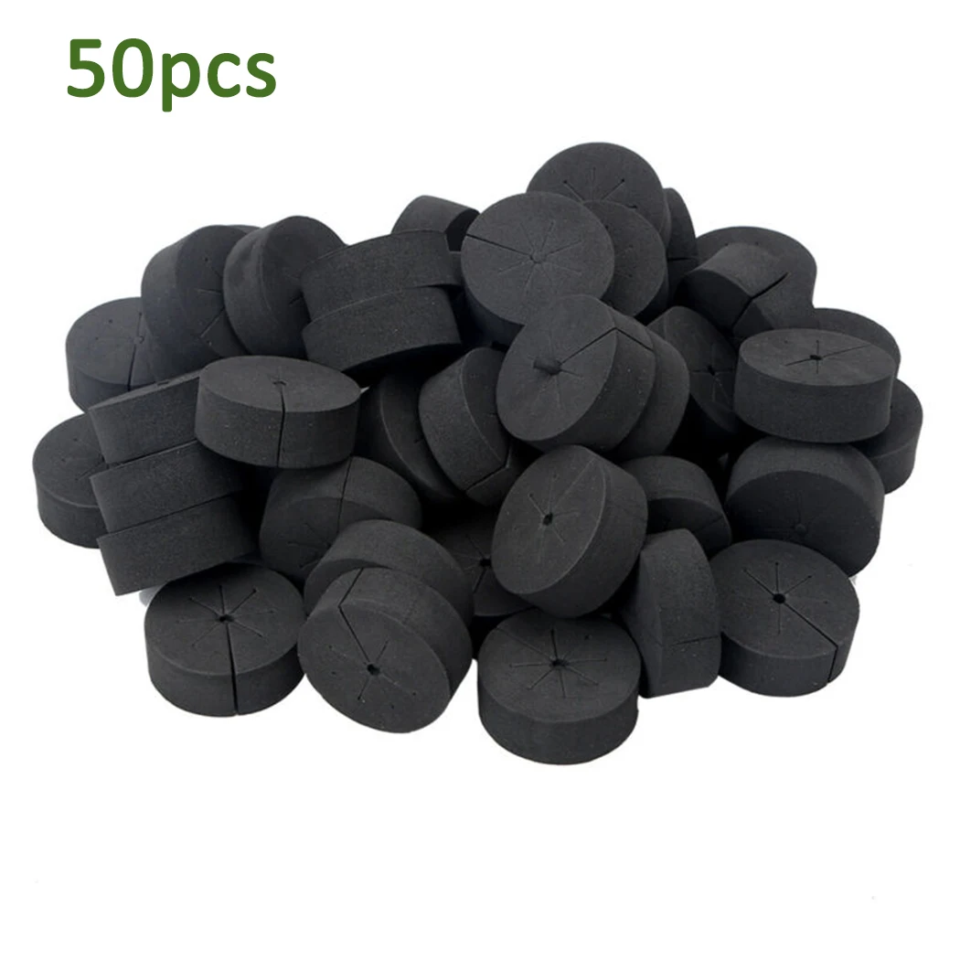 

High quality Hot New Garden Clone Collars Black Random style 50pcs Cloning Inserts Neoprene Non-toxic PH neutral