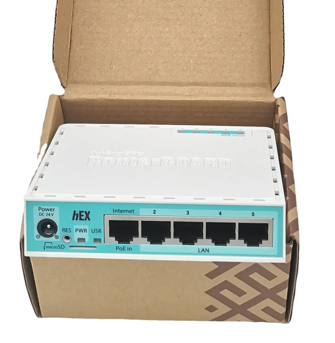 

MikroTik RB750Gr3 5 port Gigabit router with USB Port