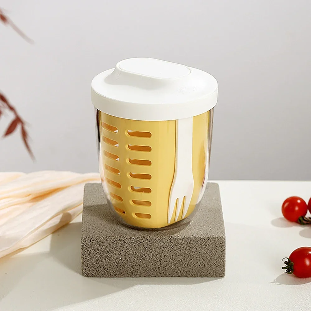 

Полипропиленовая двойная чаша для салата с вилкой