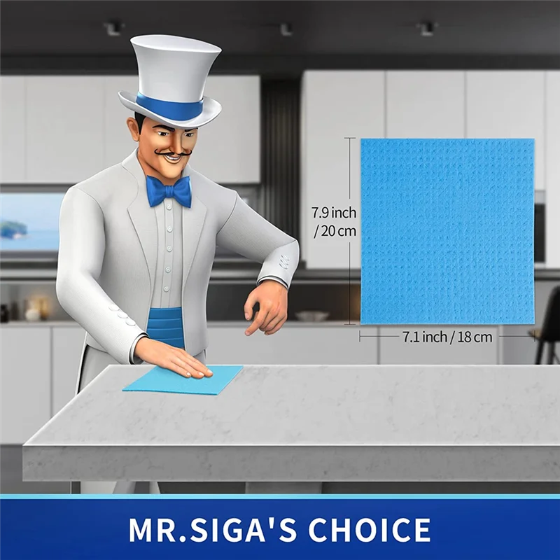 Многоразовые салфетки для мытья посуды Целлюлозная губчатая салфетка кухни