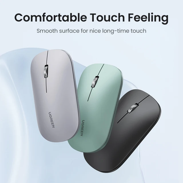 UGREEN Mouse Wireless Bluetooth Silent Mouse 4000 DPI For MacBook Tablet Computer Laptop PC Mice Slim Quiet 2.4G Wireless Mouse 5