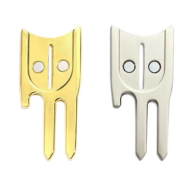 

Golf Alignment Tool Golf Divot Repair Tool Portable Golfer Fork Curved Spit Tools For Men Women Golfers