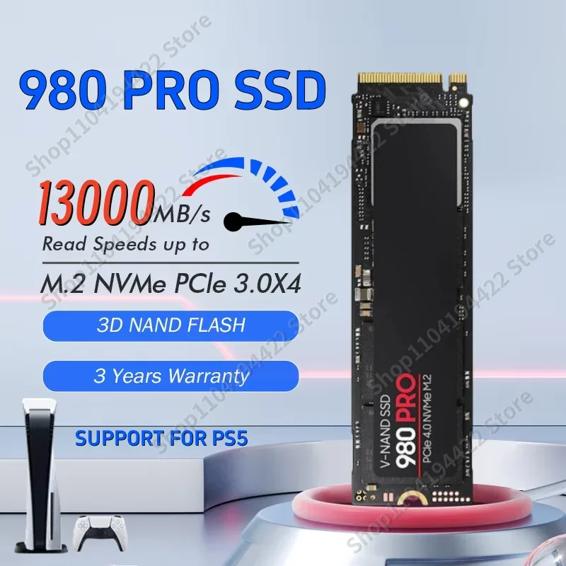 Новейший твердотельный накопитель 980Pro 8 ТБ NVMe M.2 2280 1 2 4 внутренний PCIe 5 0 для