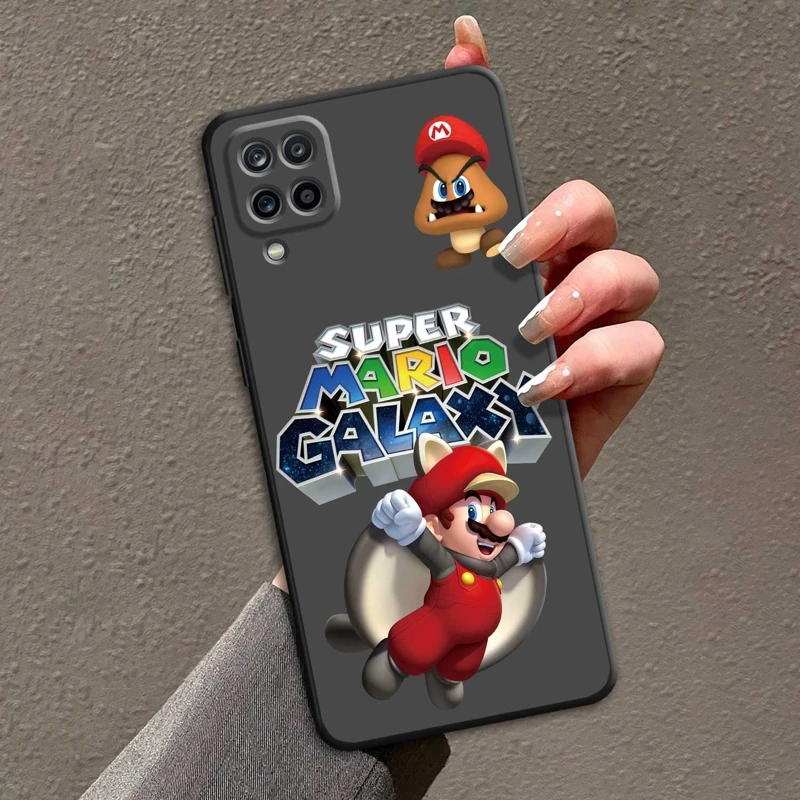 

For Samsung A10 A12 A13 4G 5G A04 A70 A50 A20e A03 A11 A03s A40 A30 A02s A14 A03 A04s A04e Phone Case Super Mario Galaxy