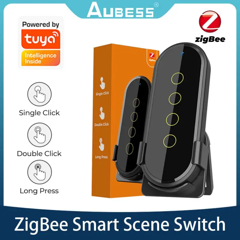 

Сенсорные переключатели ZigBee Smart Scene, беспроводной пульт дистанционного управления для умного дома, с поддержкой Zigbee/Wi-Fi устройств