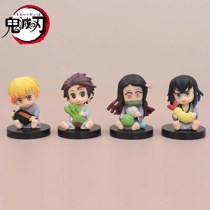 

Anime New Demon Slayer Pvc Odel Doll Capsule Toy Mini Cute Figures Table Toys Complete Set Brinquedos Figurines For Kids Gifts